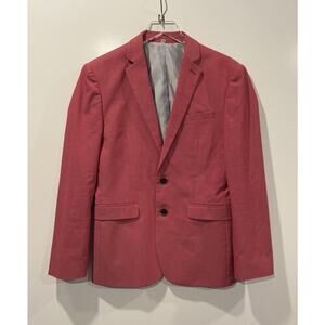 NWOT Express Red Sport Coat Blazer Suit Jacket Mens Size 36S (SU)
